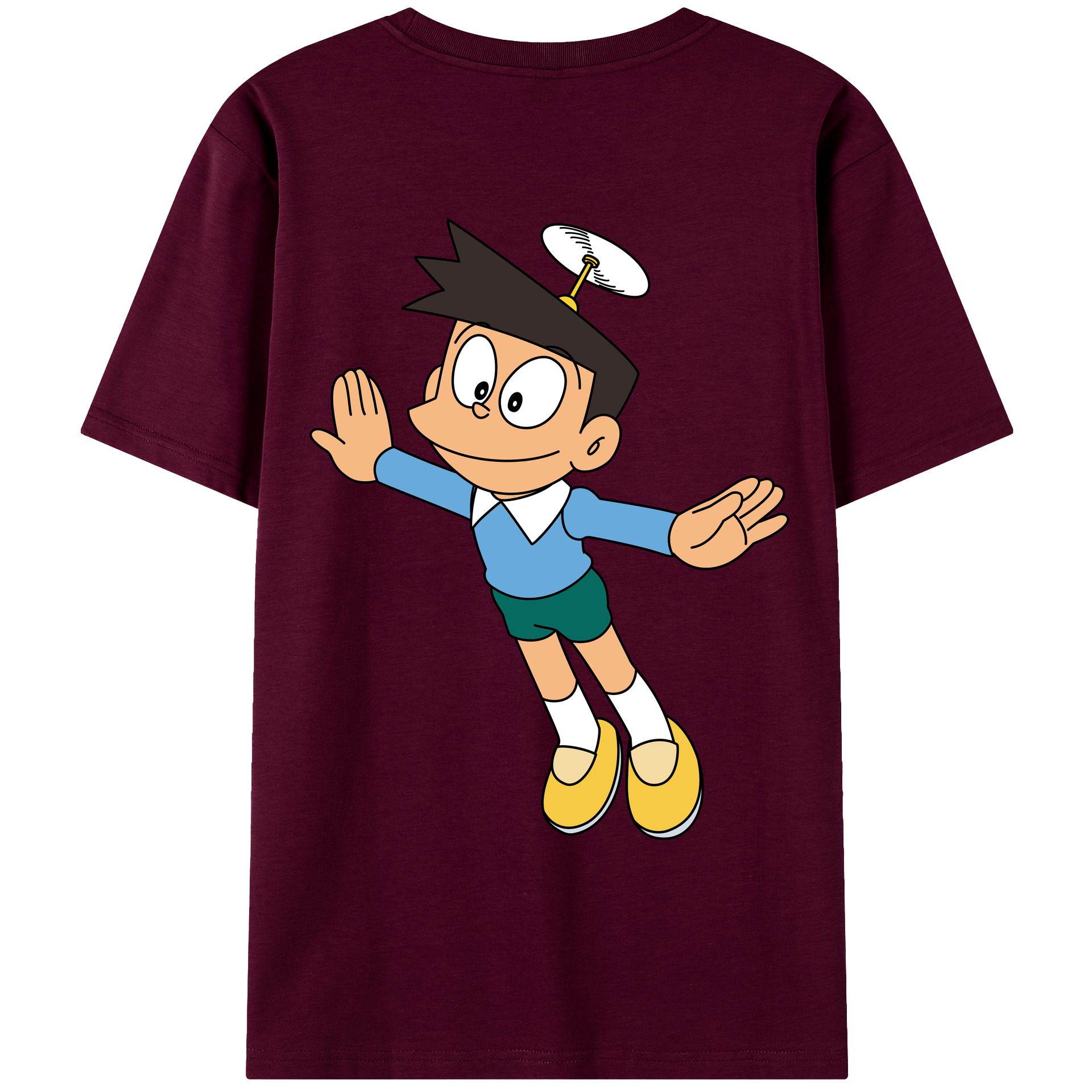 （画像用） ドラえもん 骨川 スネ夫 Doraemon Honekawa Suneo レディース半袖Tシャツ(バックプリント)